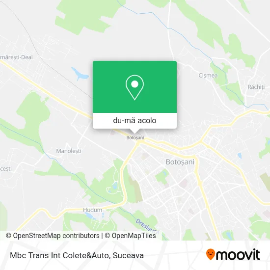Hartă Mbc Trans Int Colete&Auto