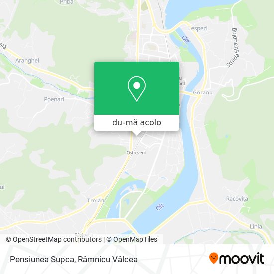Hartă Pensiunea Supca