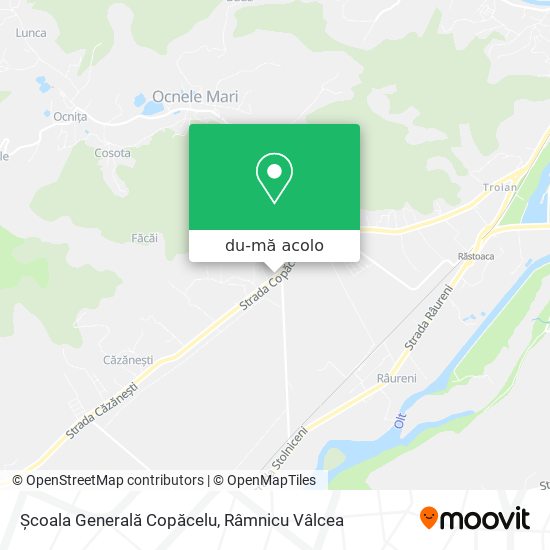 Hartă Școala Generală Copăcelu