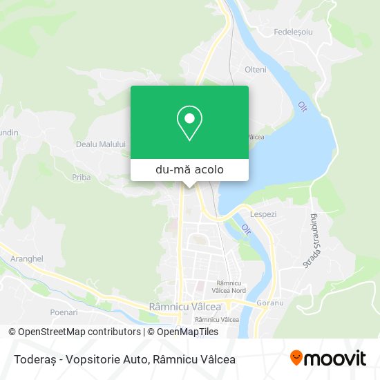 Hartă Toderaș - Vopsitorie Auto