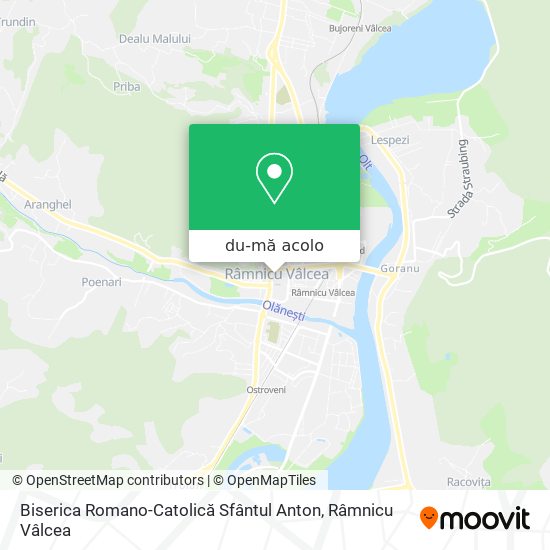 Hartă Biserica Romano-Catolică Sfântul Anton