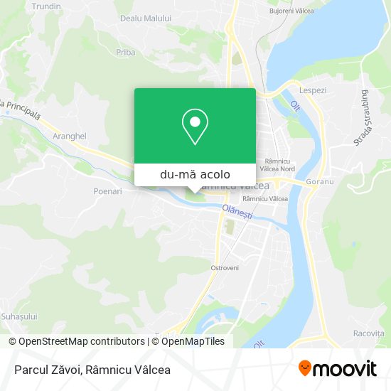 Hartă Parcul Zăvoi