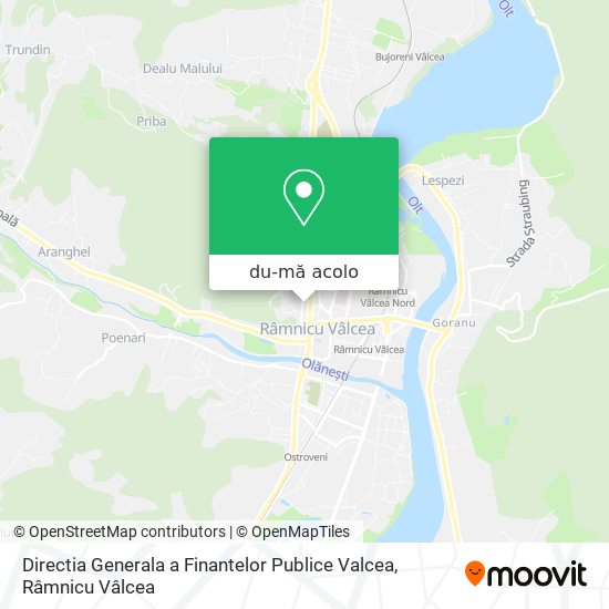 Hartă Directia Generala a Finantelor Publice Valcea
