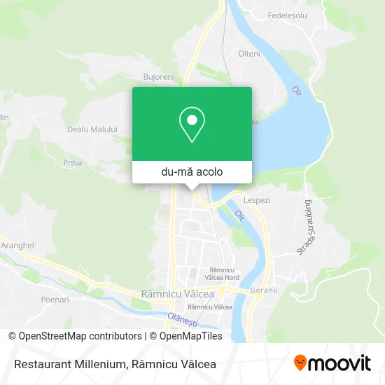 Hartă Restaurant Millenium