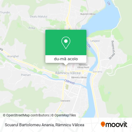 Hartă Scuarul Bartolomeu Anania