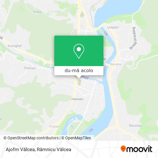 Hartă Ajofm Vâlcea