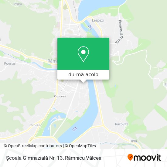 Hartă Școala Gimnazială Nr. 13