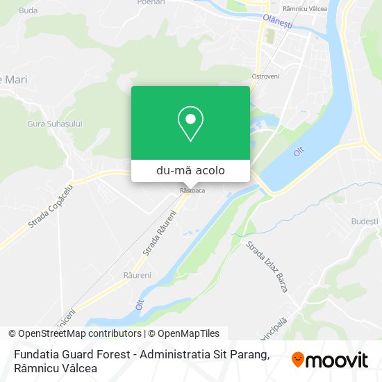 Hartă Fundatia Guard Forest - Administratia Sit Parang