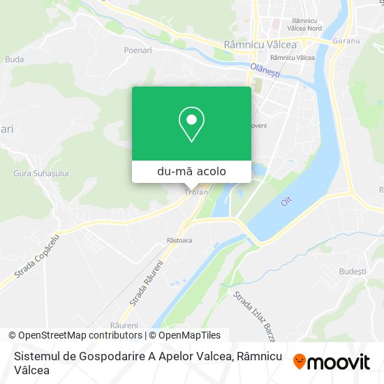 Hartă Sistemul de Gospodarire A Apelor Valcea