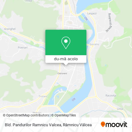 Hartă Bld. Pandurilor Ramnicu Valcea