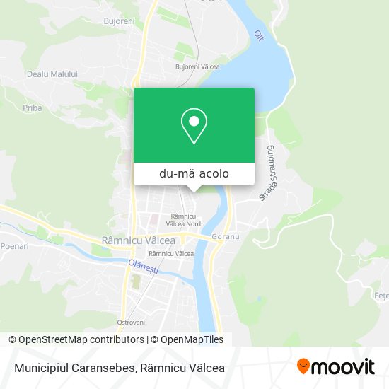 Hartă Municipiul Caransebes