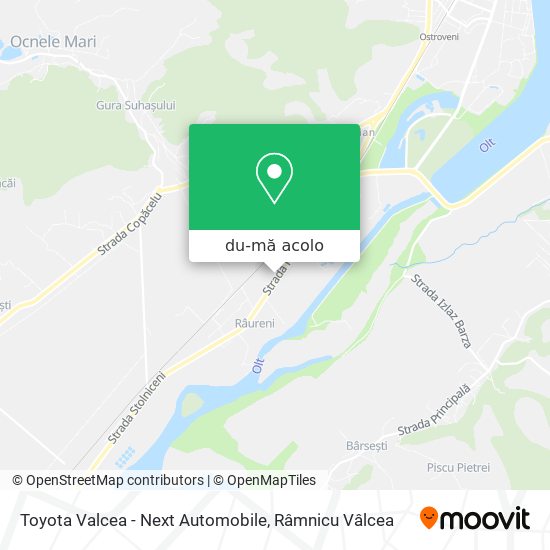 Hartă Toyota Valcea - Next Automobile