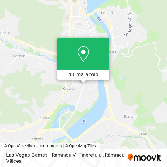 Hartă Las Vegas Games - Ramnicu V., Tineretului