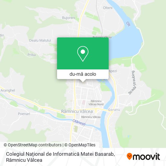 Hartă Colegiul Național de Informatică Matei Basarab