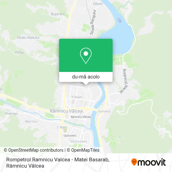 Hartă Rompetrol Ramnicu Valcea - Matei Basarab