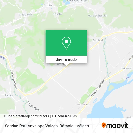 Hartă Service Roti Anvelope Valcea