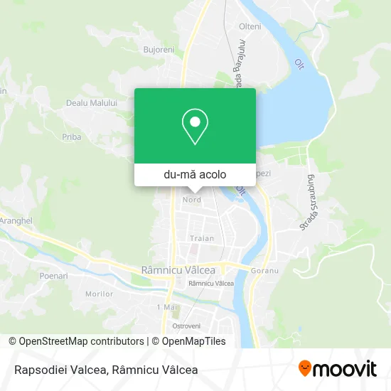 Hartă Rapsodiei Valcea