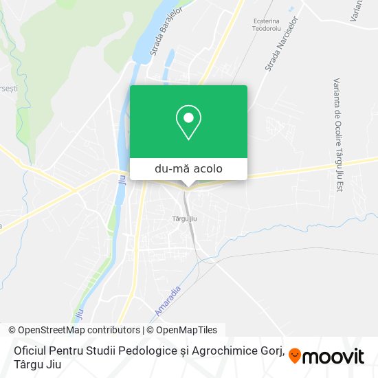 Hartă Oficiul Pentru Studii Pedologice și Agrochimice Gorj