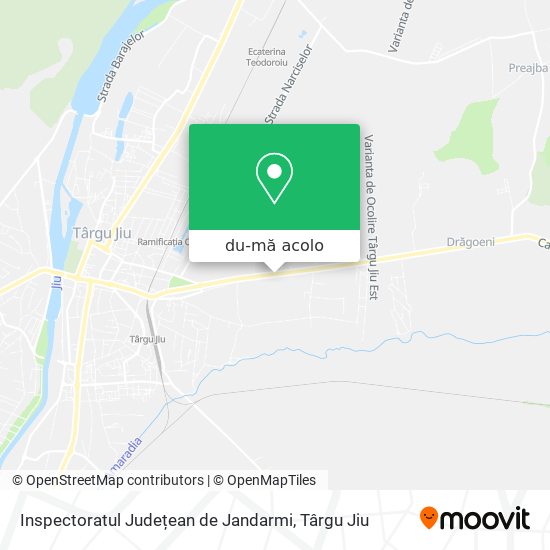 Hartă Inspectoratul Județean de Jandarmi