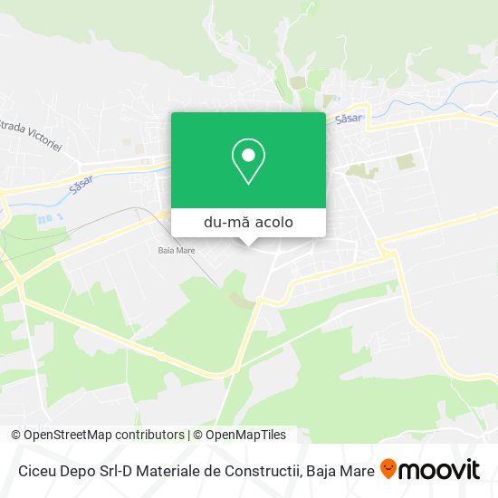 Hartă Ciceu Depo Srl-D Materiale de Constructii