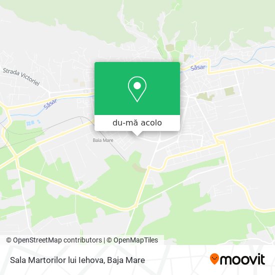 Hartă Sala Martorilor lui Iehova