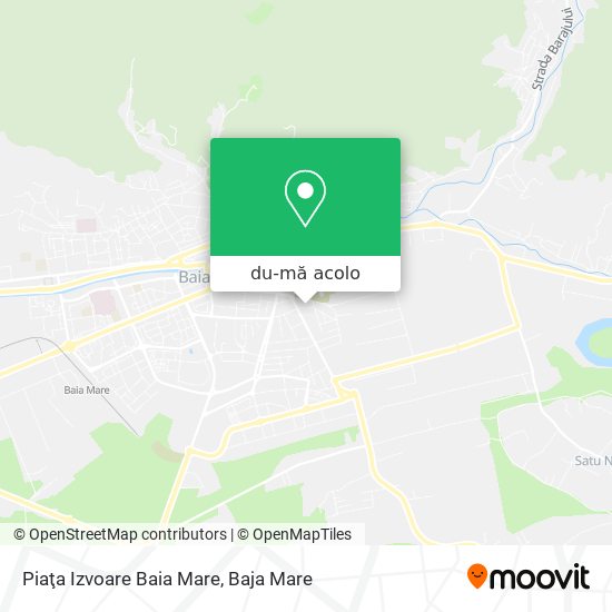Hartă Piaţa Izvoare Baia Mare