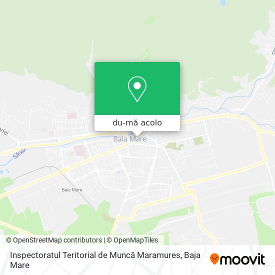 Hartă Inspectoratul Teritorial de Muncă Maramures