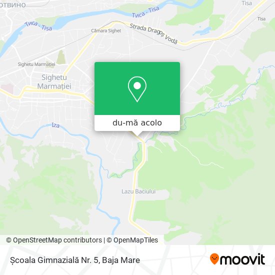 Hartă Școala Gimnazială Nr. 5