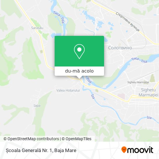 Hartă Școala Generală Nr. 1