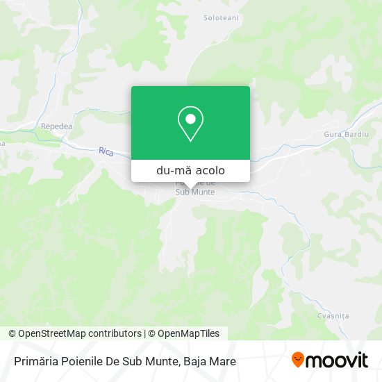 Hartă Primăria Poienile De Sub Munte
