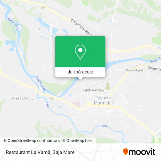 Hartă Restaurant La Vamă