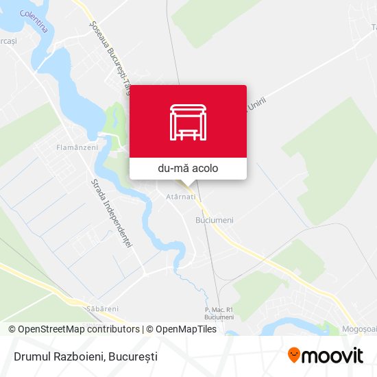 Hartă Drumul Razboieni