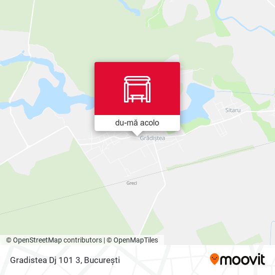 Hartă Gradistea Dj 101 3