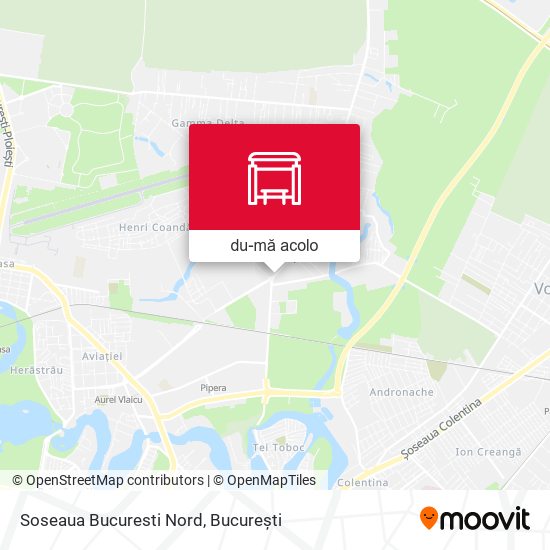 Hartă Soseaua Bucuresti Nord