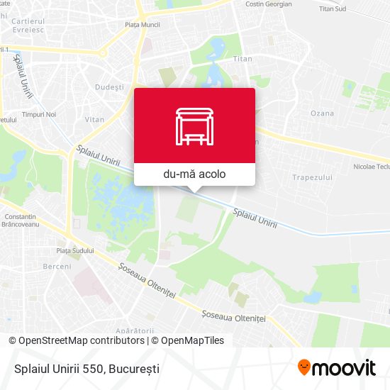 Hartă Splaiul Unirii 550