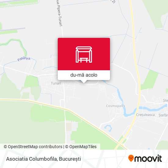 Hartă Asociatia Columbofila