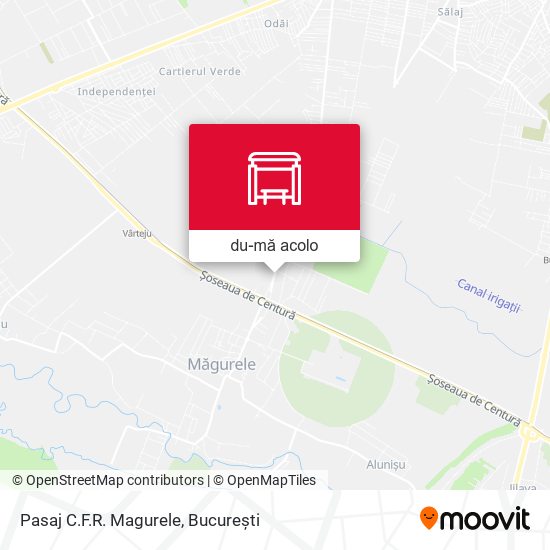 Hartă Pasaj C.F.R. Magurele