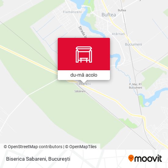Hartă Biserica Sabareni