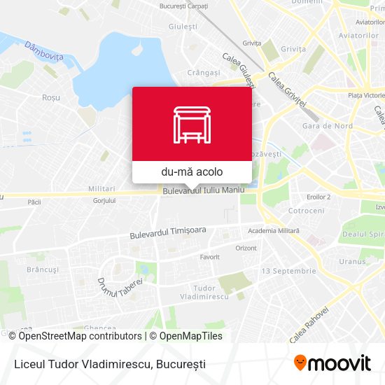 Hartă Liceul Tudor Vladimirescu