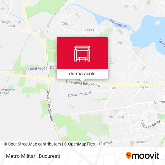 Hartă Metro Militari