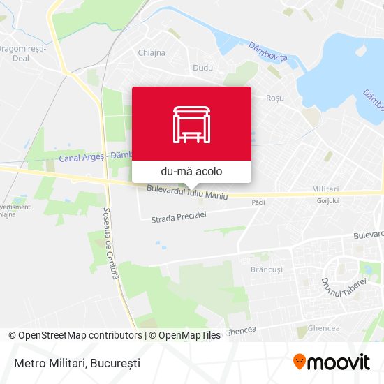 Hartă Metro Militari