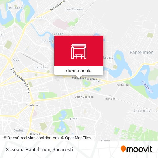 Hartă Soseaua Pantelimon
