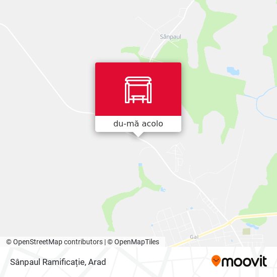 Hartă Sânpaul Ramificație