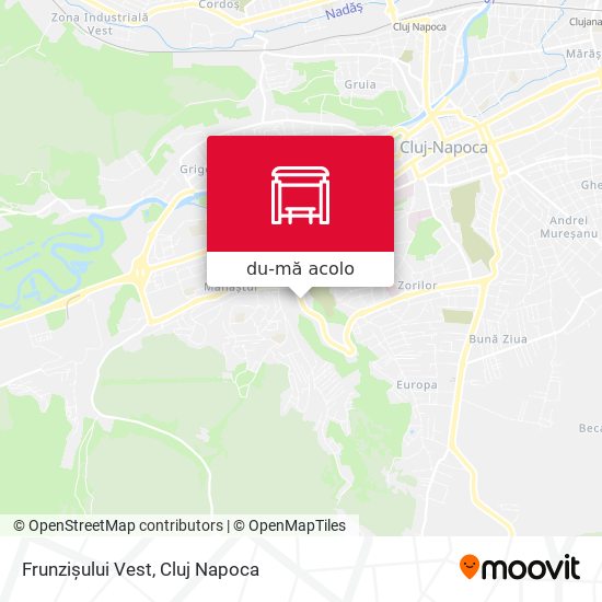 Hartă Frunzișului Vest