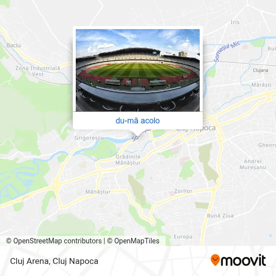 Hartă Cluj Arena