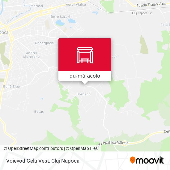 Hartă Voievod Gelu Vest