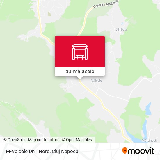 Hartă M-Vâlcele Dn1 Nord