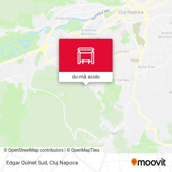 Hartă Edgar Quinet Sud