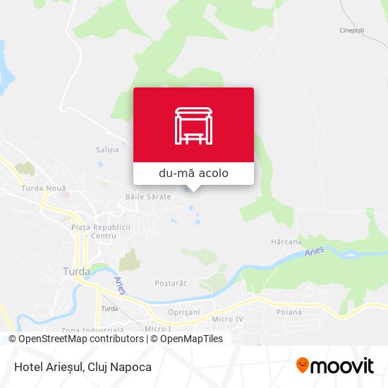 Hartă Hotel Arieșul