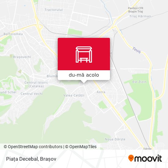 Hartă Piața Decebal